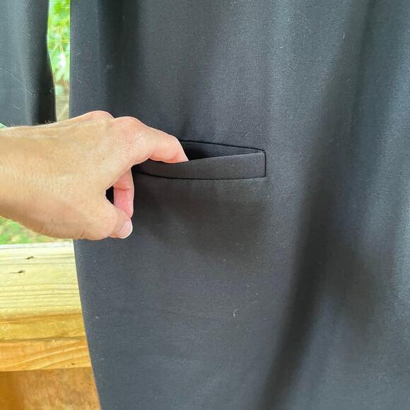Shoshanna Black Scoop Neck Sheath Dress With Pockets Size S - Picture 5 of 8
